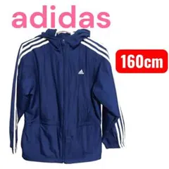 adidas ネイビー フード付きジャケット