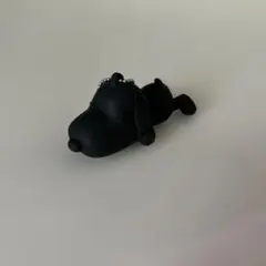 スヌーピー マットブラック マスコット キーホルダー