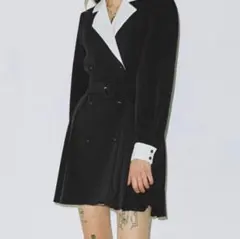 joutie ダブルブレスト ワンピース 黒・白