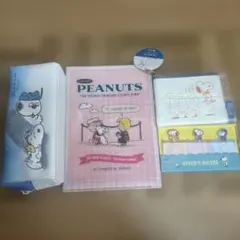 新品・スヌーピー・筆箱・ミニポーチ・ミニファイル・ノート・まとめ売りセット