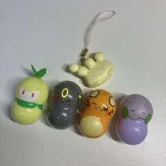 ポケモン クーナッツ4種+ストラップ1種セット