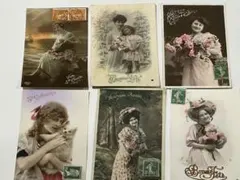 T*Z様 フランスアンティークポストカードセット 6枚777