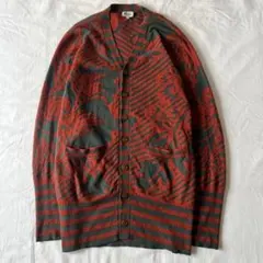 【高級】Vivienne Westwood MAN ロングカーディガン 総柄のサムネイル