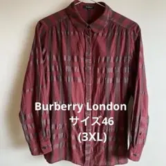 BURBERRY LONDON バーバリーロンドン 長袖シャツ ボルドーチェック