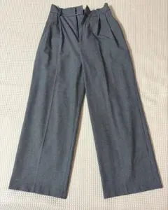 BEARDSLEY チェック柄 グレー ワイドパンツ 0サイズ