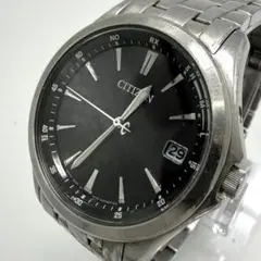 【稼動】 CITIZEN 腕時計 エコドライブ ソーラー メンズ H110 黒