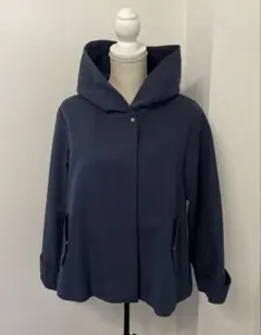 SHIPS Colors:〈手洗い可能〉フードショートコート　ネイビー　M 美品