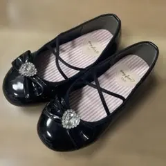 【内側スレあり】anyFAM 黒フォーマルシューズ　18cm