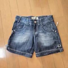 値下げ★　新品　ZARA　ザラ　デニム　ハーフパンツ　ショートパンツ　ダメージ