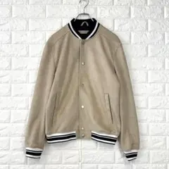 ザラ/M/ベージュ/ブルゾン/スタジャン/スエード調/長袖/秋冬/カジュアル