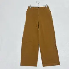 【無印良品】ブラウン コーデュロイ ワイドパンツ レディース i5124