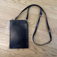 YAHKI ブラック スマホショルダーバッグ