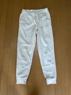 スエットパンツ　ホワイト　ユニクロ