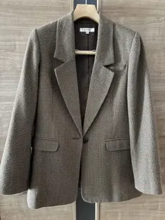 【美品】MOUSSY マウジー ガンクラブチェック テーラードジャケット 1