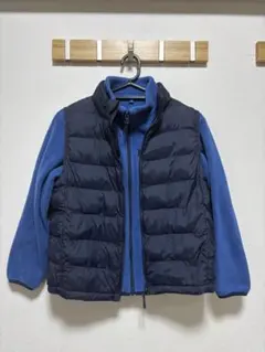 ユニクロ　2枚セット　フリース　ライトダウン　ベスト