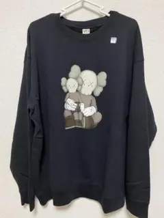 未着用新品タグ付　UNIQLO　KAWS スウェット　XL ブラック　ユニクロ