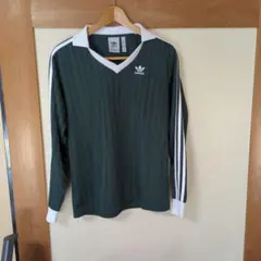 adidas Pique LS 長袖シャツ 3XL グリーン - メルカリ