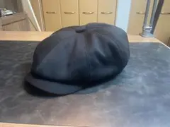 黒のハンチング帽　ビッグサイズ
