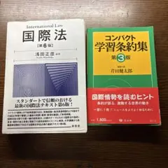 コンパクト学習条約集　芹田健太郎　第3版&国際法　浅田正彦　第6版　セット