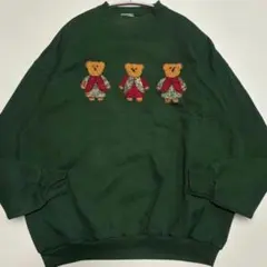 90s Vintage TULTEX テディベアー アップリケ スウェットのサムネイル
