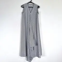 【RADIATE】ノースリーブ ストライプ マキシワンピース レディース 9号