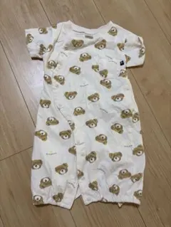futatuta クマ柄半袖ロンパース 50-70cm