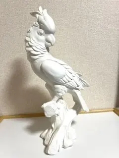 【ZARA HOME】ザラホーム オウム オブジェ 置物 ホワイト 43cm高のサムネイル