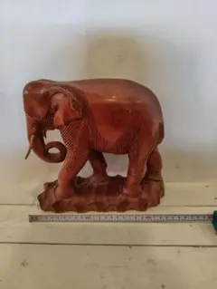 木製象の彫刻 約20cm