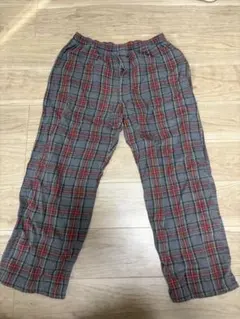 チェック柄 パジャマパンツ
