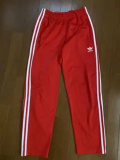 adidas アディダス トラックパンツ M ジャージ レッド 3本ライン