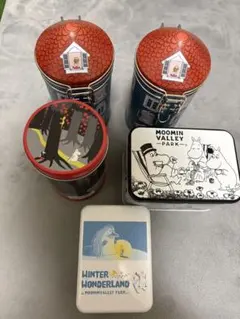 ムーミンバレーパーク お菓子 空缶 5点セット
