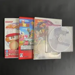 【動作確認済】Wii パワプロ　スマブラ　スーパーマリオ　など　ソフト4点