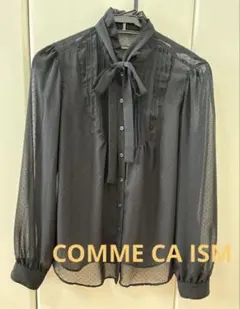 COMME CA ISM コムサイズム　ブラウス　透け感あり