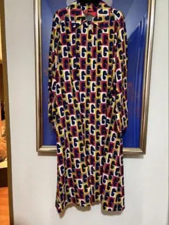 in tiger with jacket silk wool Crêpe スプリングコート　ロゴ柄　サイズ38 【ぴーと】グッチ　GUCCI rosso US GUCCI® | red ancora ジャケット・アウター