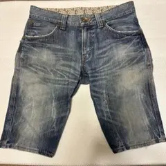 EDWIN503 Blue tripデニムショートパンツ ブルー32インチ
