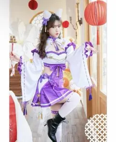 Malymoon パフスリーブ麻雀チャイナ パープル malymoon パフスリーブ麻雀チャイナ パープル - メルカリ