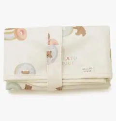 [新品ジェラート ピケ] ドーナツベア柄おむつシート