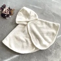 ユニクロ【70-80】ポンチョ／ベビー✿くま耳✿フード✿ケープ✿羽織✿体温調節