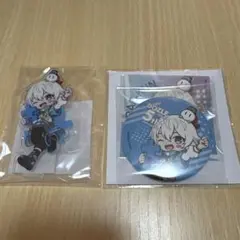 ドズル社　5周年くじ　アクスタ　缶バッジ　おらふくんセット