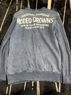 RODEO CROWNS Vネックニット 青