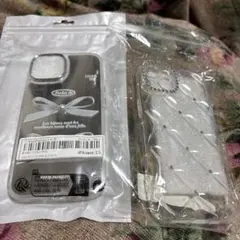 iPhone 15用リボンデザインケース2個セット