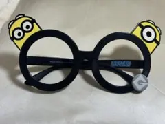ミニオン 耳付き丸型伊達メガネ　USJ限定
