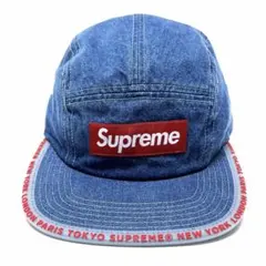 Supreme Contrast Stitch Camp Cap 青 18ss - メルカリ