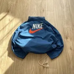 Nike Big Swoosh シアサッカー調 ナイロンジャケット ブルー XL