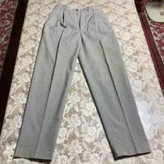 希少 90s コムデギャルソンオムチェック柄 スラックス ※虫食い穴有り写真参照のサムネイル