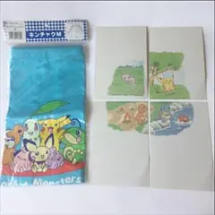 新品 ポケットモンスター 巾着と絵ハガキ4枚セット