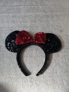 ミニーマウス カチューシャ スパンコール