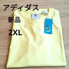 新品 アディダス オリジナルス トレフォイル Tシャツ 2XL イエローのサムネイル