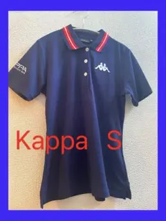 ♡KAPPA♡レディース半袖ポロシャツ ネイビー スポーツ・ゴルフ　S