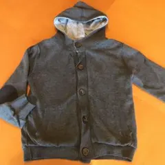 【値下げ】ZARA キッズカーデガンフード付き　110cm